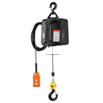 VEVOR 3-in-1 Electric Hoist Winch – 1100 lbs, 1500W, Portable with Remote Control & Overload Protection