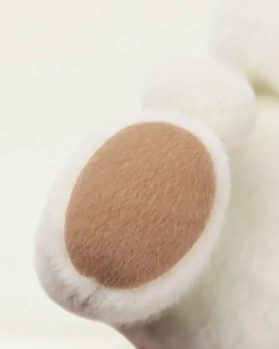 Pink Furry Dino Bear | Handmade Jointed Teddy Bear Gift