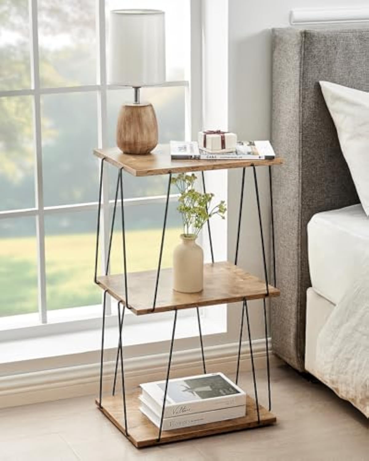 Tall Side Table, Small End Table, 29 inch High Entryway Table