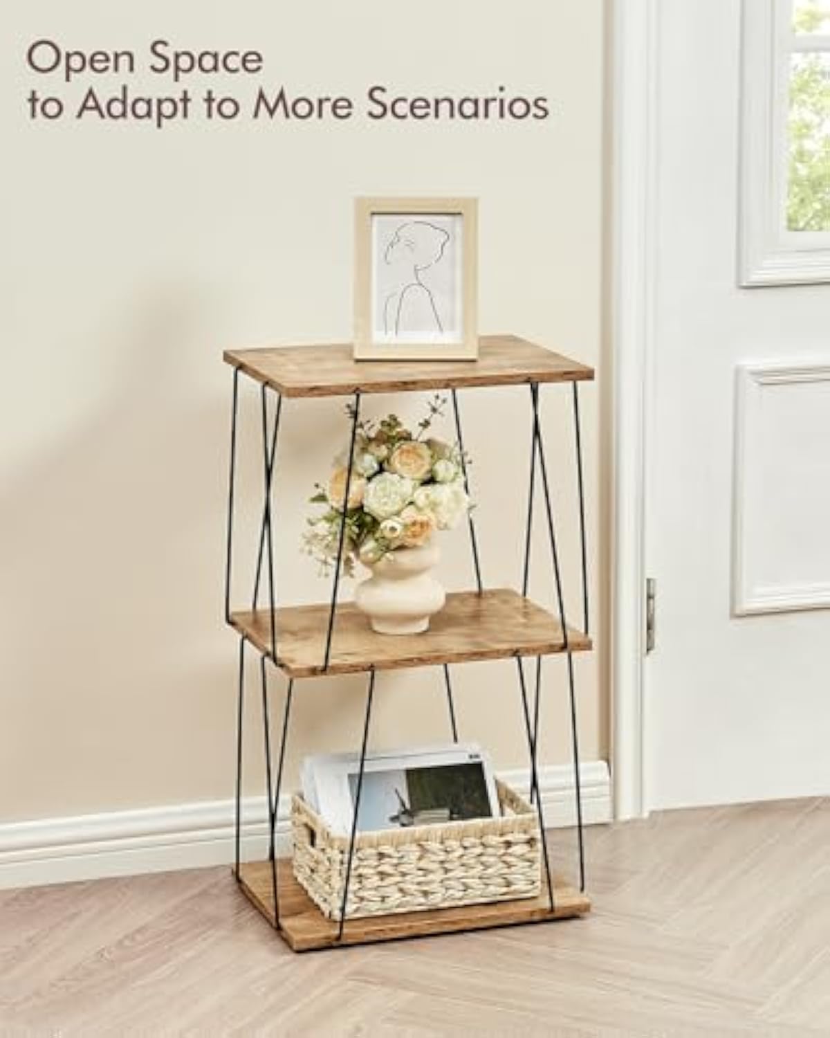 Tall Side Table, Small End Table, 29 inch High Entryway Table