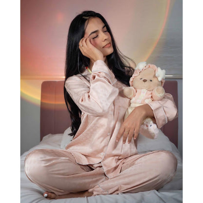 Pink Furry Dino Bear | Handmade Jointed Teddy Bear Gift