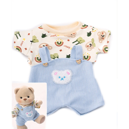 Pink Furry Dino Bear | Handmade Jointed Teddy Bear Gift