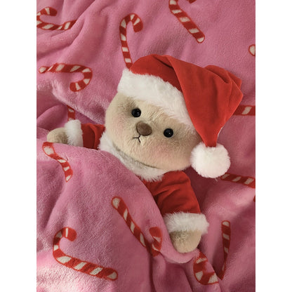 Pink Furry Dino Bear | Handmade Jointed Teddy Bear Gift