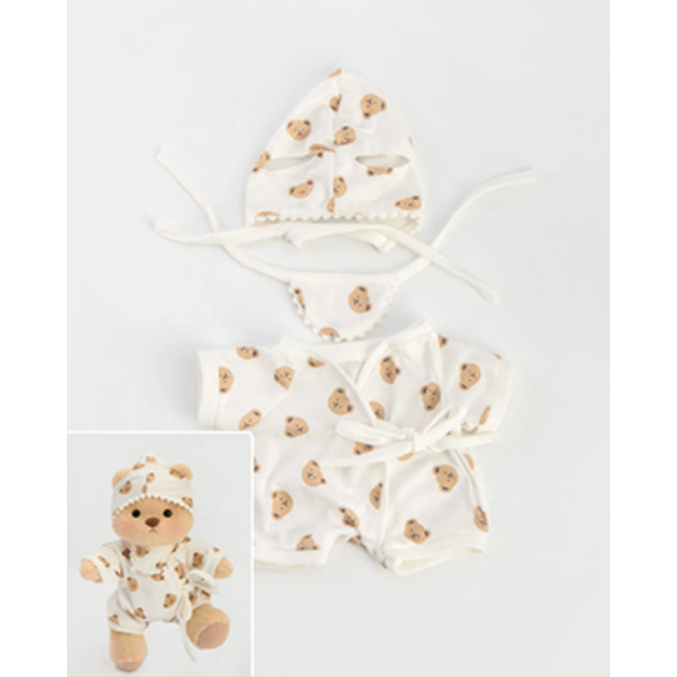 Pink Furry Dino Bear | Handmade Jointed Teddy Bear Gift