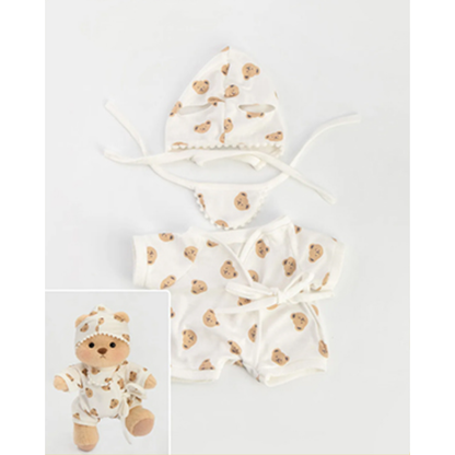 Pink Furry Dino Bear | Handmade Jointed Teddy Bear Gift