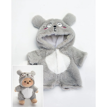 Pink Furry Dino Bear | Handmade Jointed Teddy Bear Gift