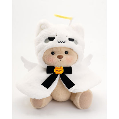 Pink Furry Dino Bear | Handmade Jointed Teddy Bear Gift