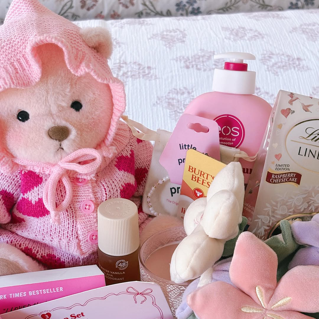 Pink Furry Dino Bear | Handmade Jointed Teddy Bear Gift