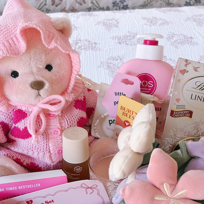 Pink Furry Dino Bear | Handmade Jointed Teddy Bear Gift